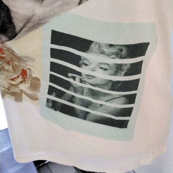 NWOT Marilyn Monroe muscle style T shirt and decorative license plate - Picture 2 of 9